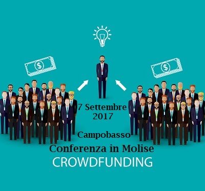 Evento culturale in Molise. Conferenza Civic Crowdfunding a Campobasso 7 Settembre 2017