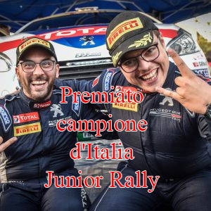 Premiato campione d'Italia Junior Rally un giovane pilota di Cercemaggiore (CB) MOLISE