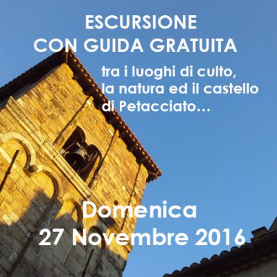 Escursione con guida gratuita Domenica 27 Novembre 2016 tra i luoghi di culto, la natura ed il castello di Petacciato… nel Molise da scoprire!