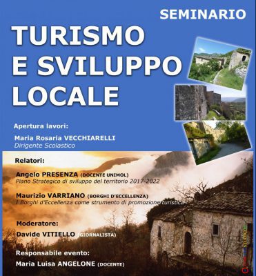 Evento culturale e promozione del territorio: Turismo e Sviluppo locale sarà il tema del seminario in programma venerdì 17 Marzo a Isernia. MOLISE - ITALIA