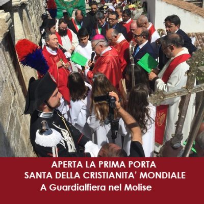 Evento in Molise. Aperta la prima Porta Santa della Cristianità mondiale a Guardialfiera